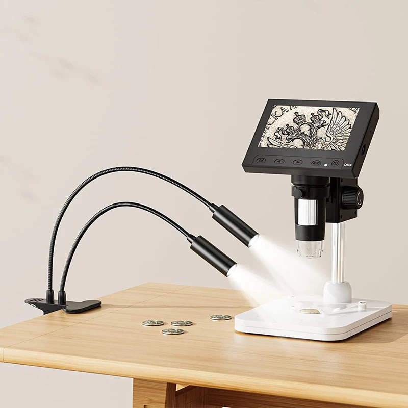 Gooseneck Lamp Microscope LED  - đánh giá và giá Electronics Repair Microscope