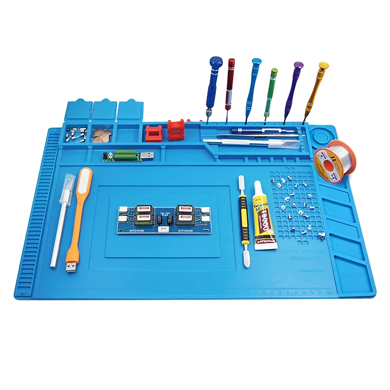 Silicone Soldering Mat ESD Ant - đánh giá và giá Electronic Repair Tutorial