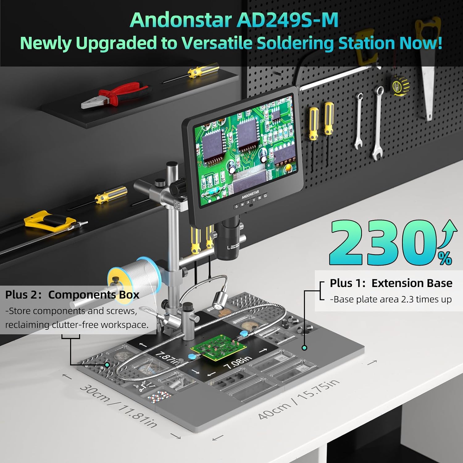 Andonstar AD249SM Plus 10.1''  - đánh giá và giá Electronics Repair Plus